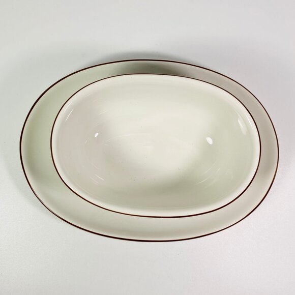 Villeroy & Boch Botanica Ranunculus Glacialis Oval Bowl with Attached Plate - Picture 3 of 7